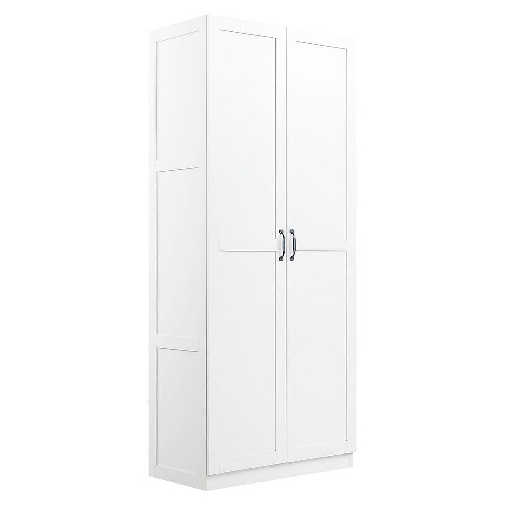Hopkins Modern Storage Closet 3.0 in White - Set of 2 MHC-2-3GLF-WH