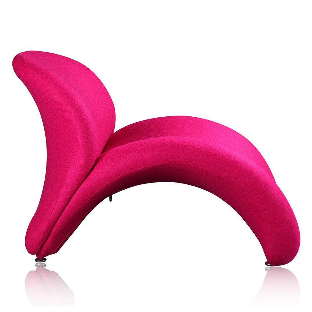 Rosebud Fuchsia Wool Blend Accent Chair (Set of 2) MHC-2-AC013-FS
