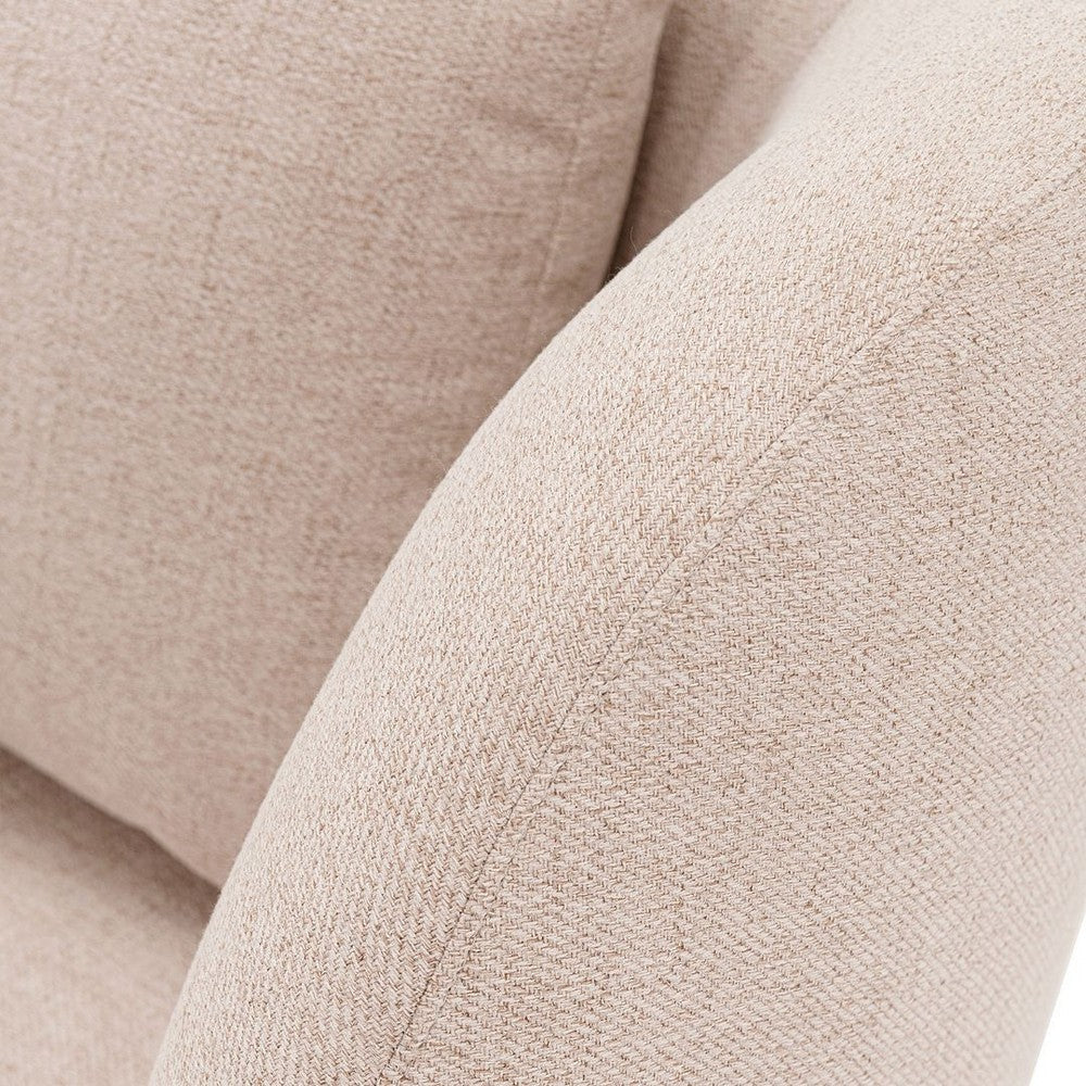 Contemporary Siri Linen Accent Chair with Pillows in Wheat - Set of 2 MHC-2-AC057-WT