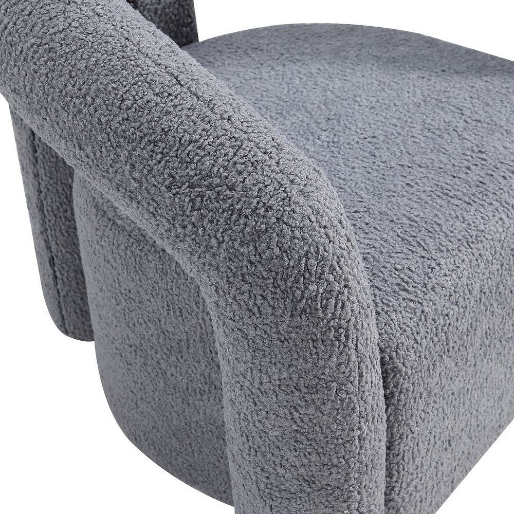 Modern Darian Boucle Accent Chair in Grey - Set of 2 MHC-2-AC061-GY