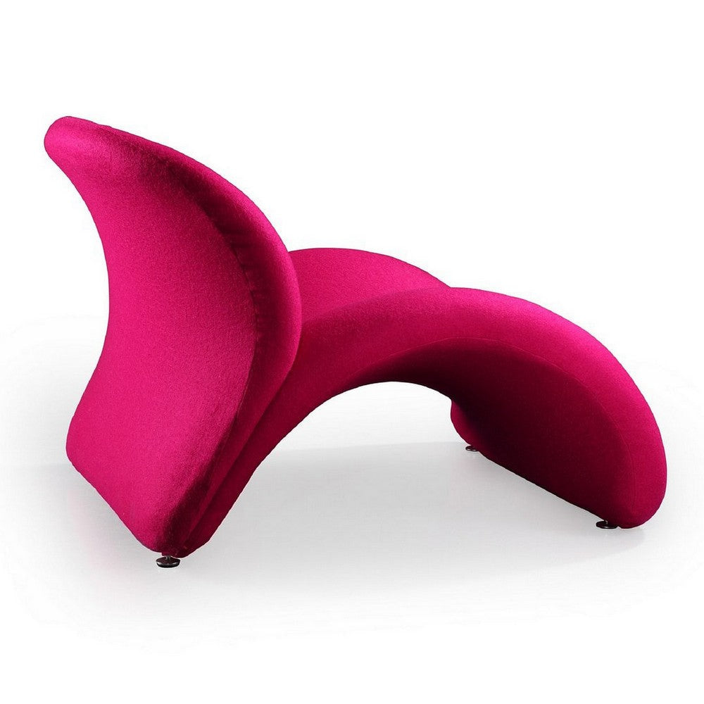 Rosebud Fuchsia Wool Blend Accent Chair MHC-AC013-FS