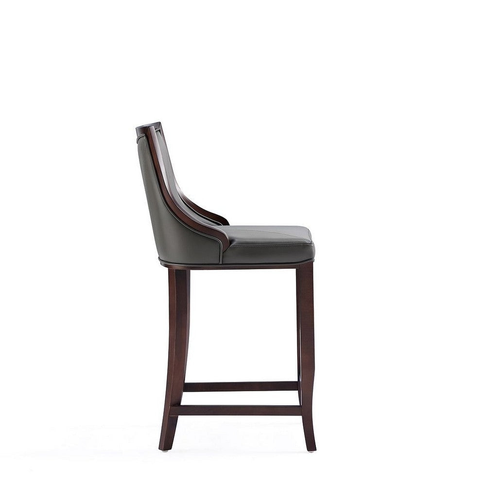 Emperor Faux Leather Barstool in Pebble Grey MHC-BS008-PE