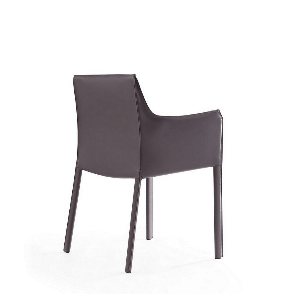 Paris Grey Saddle Leather Armchair MHC-DC034-GY