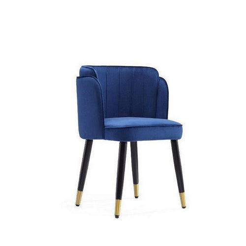 Zephyr Velvet Dining Chair in Royal Blue