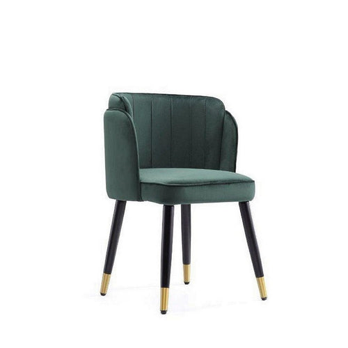 Zephyr Velvet Dining Chair in Hunter Green