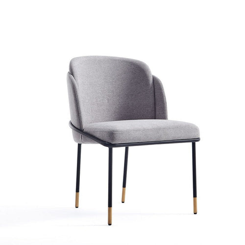Flor Fabric Dining Chair in Grey
