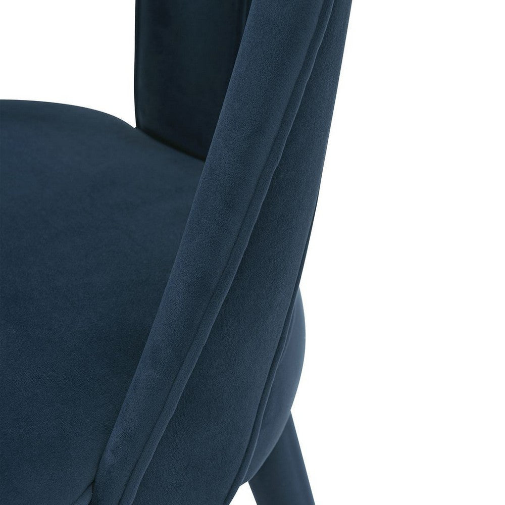 Modern Neda Velvet Dining Chair in Midnight Blue MHC-DC081-MB