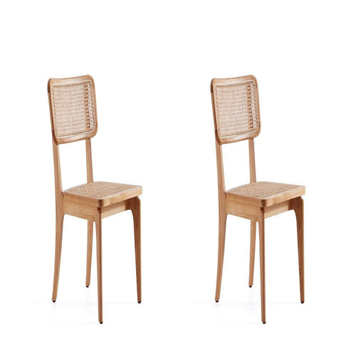 Giverny Dining Chair in Nature Cane- Set of 2