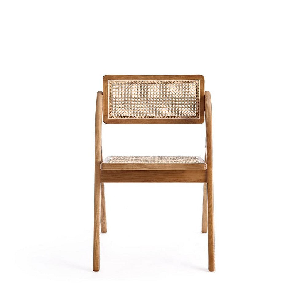 Lambinet Folding Dining Chair in Nature Cane - Set of 2 MHC-DCCA07-NA