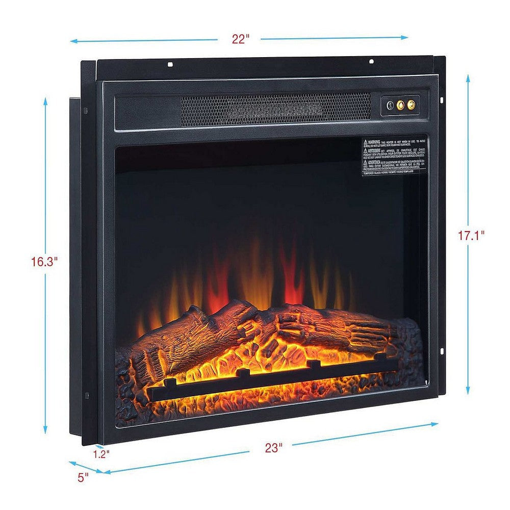 Electric 23 ’ Fireplace Box with Heat Functionality MHC-FPBOX1
