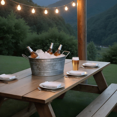 Lola Embossed Design Oval Shape Galvanized Steel Tub with Side Handles, Small, Silver By Casagear Home