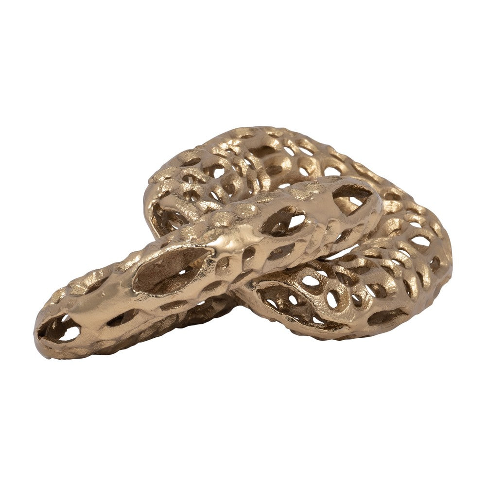Xoro 2 Linked Chain Decorative Accent | Intricate Gold Aluminum 12"