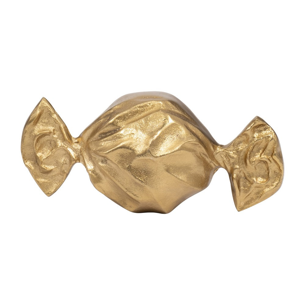 Table Decor Wrapped Candy | 8" Whimsical Metallic Gold Aluminium
