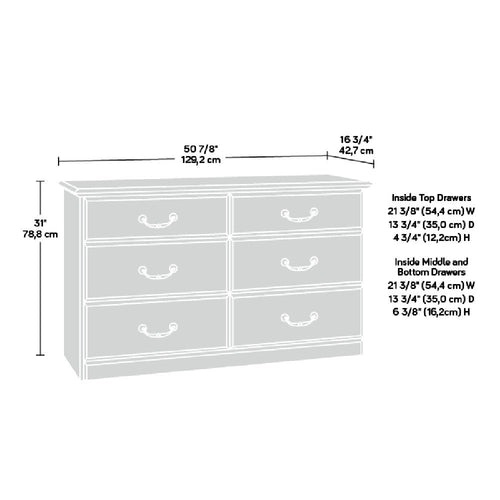Orchard Hills 6-Drawer Dresser Clo