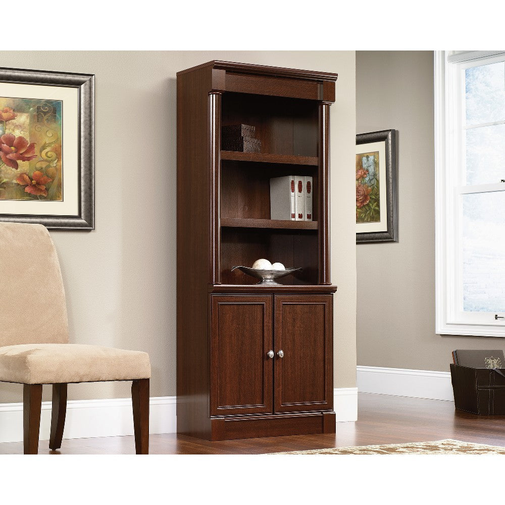 Palladia 5-Shelf Bookcase W/doors Sec SDR-412019