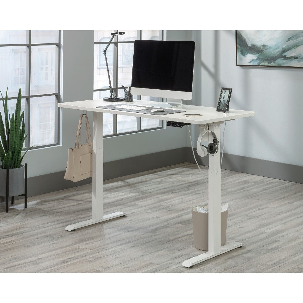 Oe 60"wx24"d Adj Height Desk White 3a
