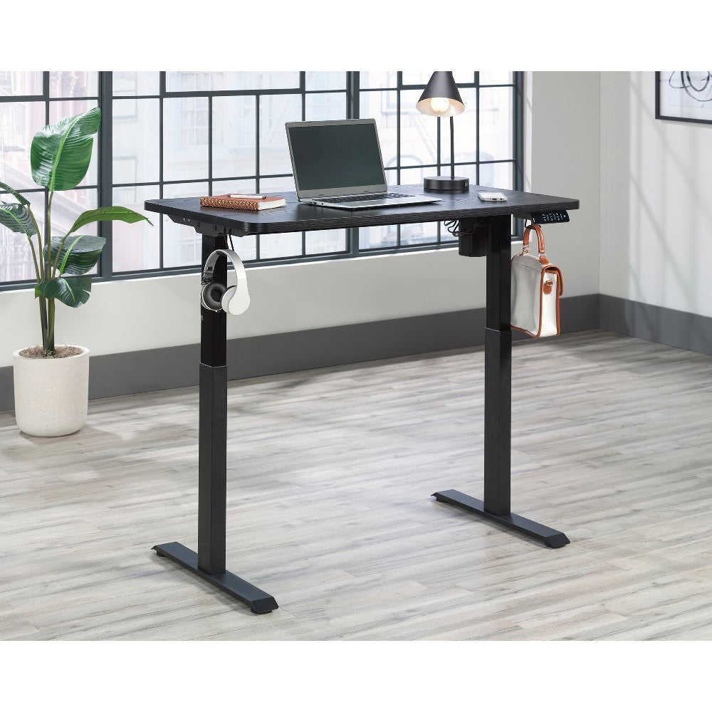 Oe 48"wx24"d Adj Height Desk Black 3a