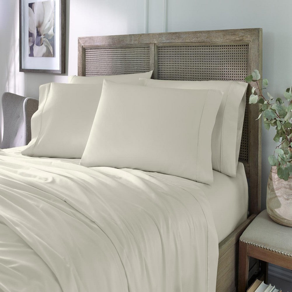 Sleeptone Split Head 6pc Queen Size Sheet, Eucafiber, Ivory
