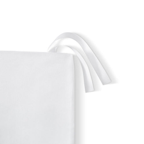 Sleeptone 6pc Queen Size Sheet Set, White Satin, Black Stitching