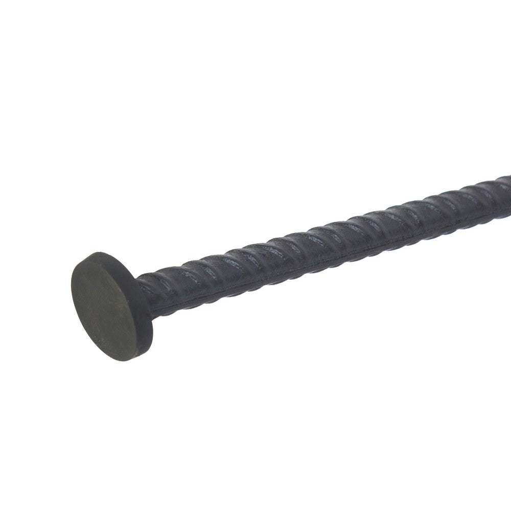 Jael 28 Inch Bar Stool with Mango Wood Saddle Seat Iron Rod Legs Brown and Black By The Urban Port UPT-183797