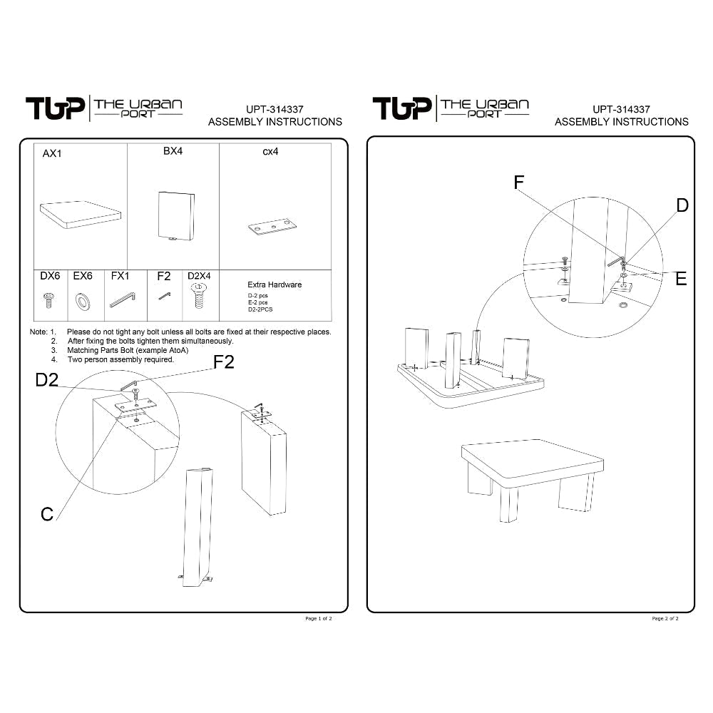 Cascade 32 Inch Coffee Table Handcrafted Natural Acacia Wood Square Top with Diagonal Wide Panel Legs By The Urban Port UPT-314337