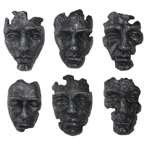 Uttermost Self-Portrait - Wall Decor (Set of 6)-14 Inches Tall and 9.63 Inches Wide
