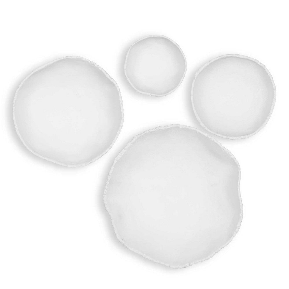 Uttermost Lucky Coins White Metal Wall Bowls Set/4 UT-04362