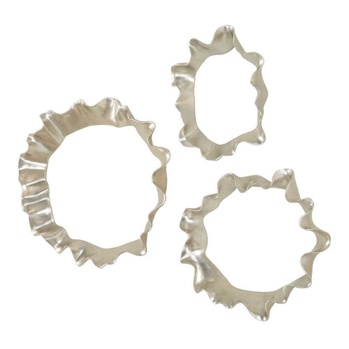 Uttermost Ripple Effect Silver Wall Art Set/3