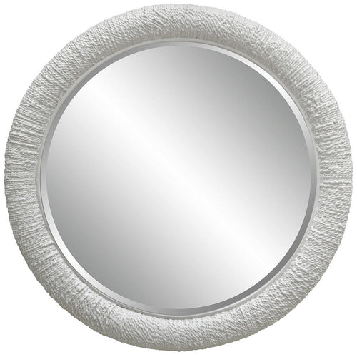 Uttermost 08168 Mariner - Round Mirror-47 Inches Tall and 47 Inches Wide, Finish Color: White