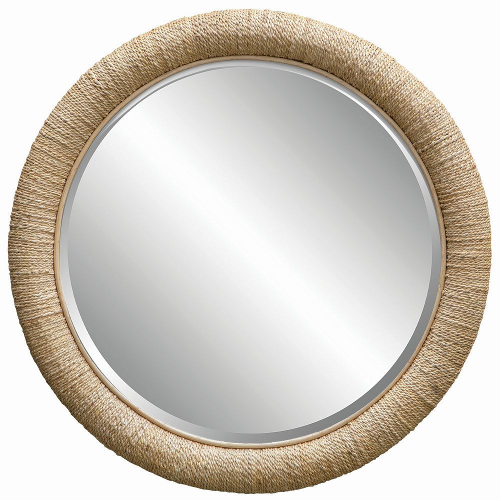 Uttermost Mariner - Round Mirror-47 Inches Tall and 47 Inches Wide-Natural Finish