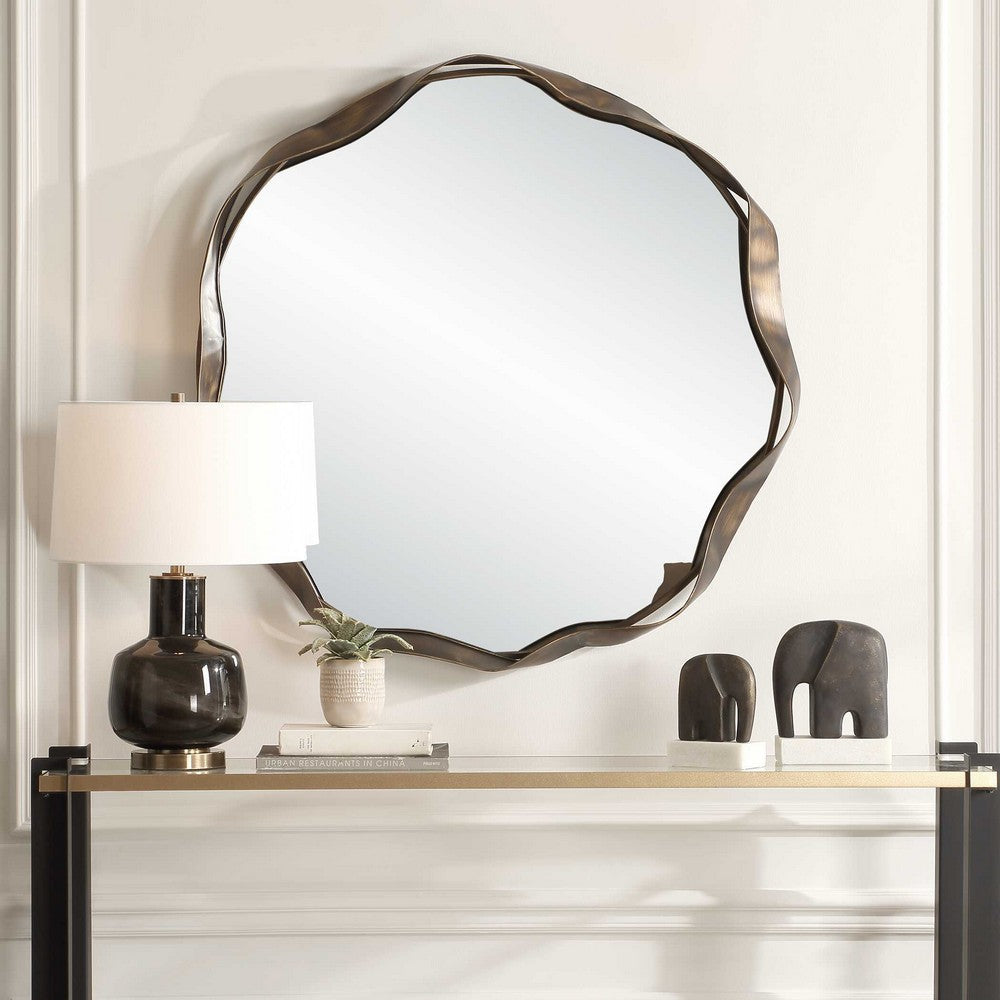 Uttermost Catch The Wave Round Mirror UT-08225