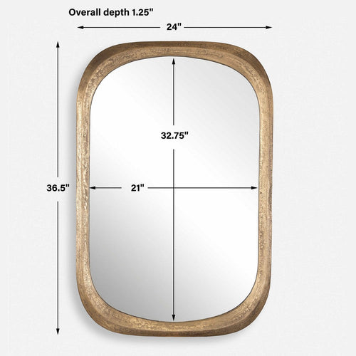 Uttermost Malone Brass Mirror