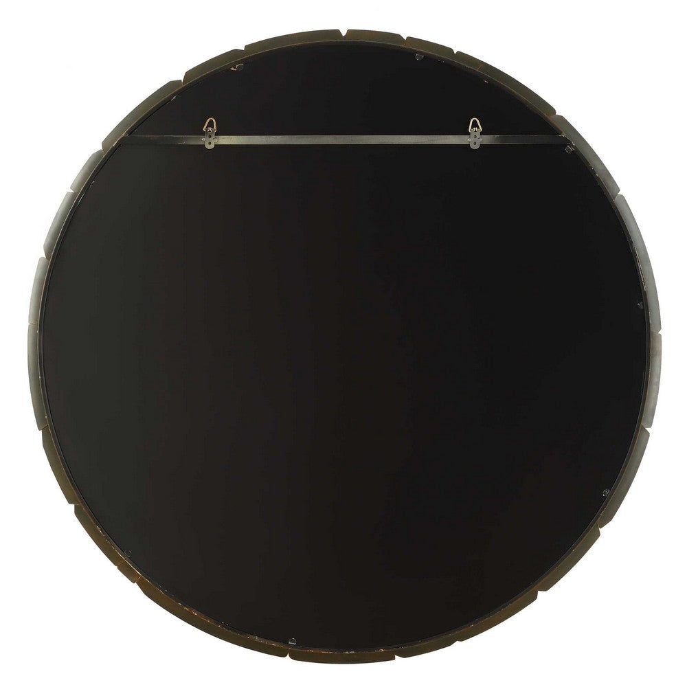 Uttermost Auger Amber Glass Round Mirror UT-08259