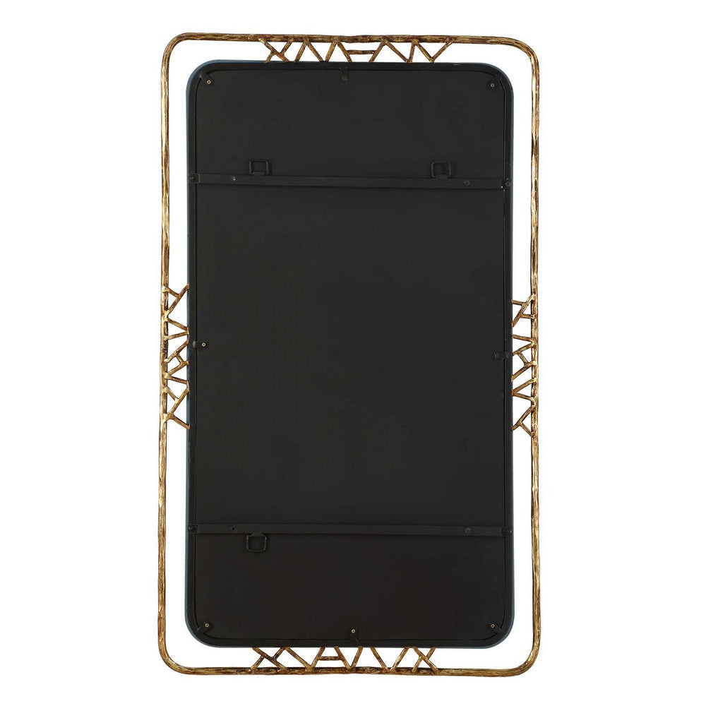 Uttermost Tahoma Antiqued Gold Mirror UT-08268