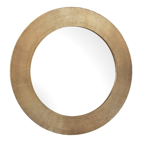 Uttermost Tano Antique Brass Round Mirror