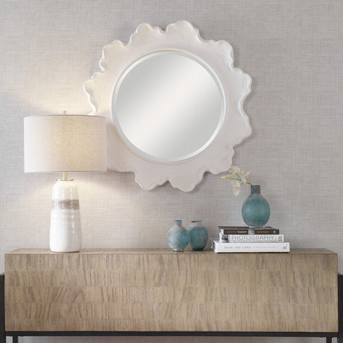 Sea Coral - Round Mirror-33.63 Inches Tall and 33.63 Inches Wide