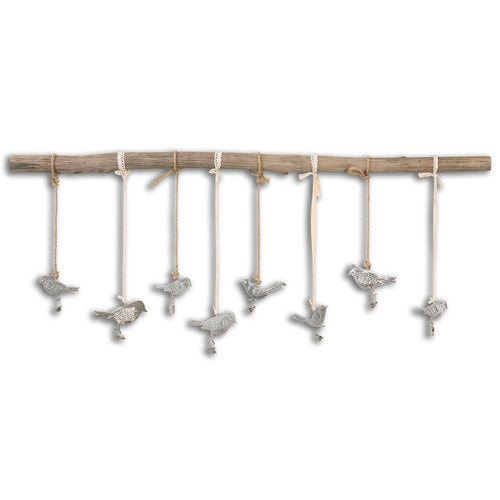 Birds On A Branch - 44.5 inch Wall Art - 44.5 inches wide by 1.25 inches deep