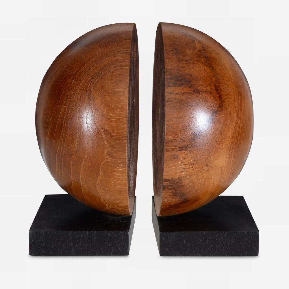 Uttermost 17128 Teak And Noir - Bookend (Set of 2)-9 Inches Tall and 8 Inches Wide UT-17128