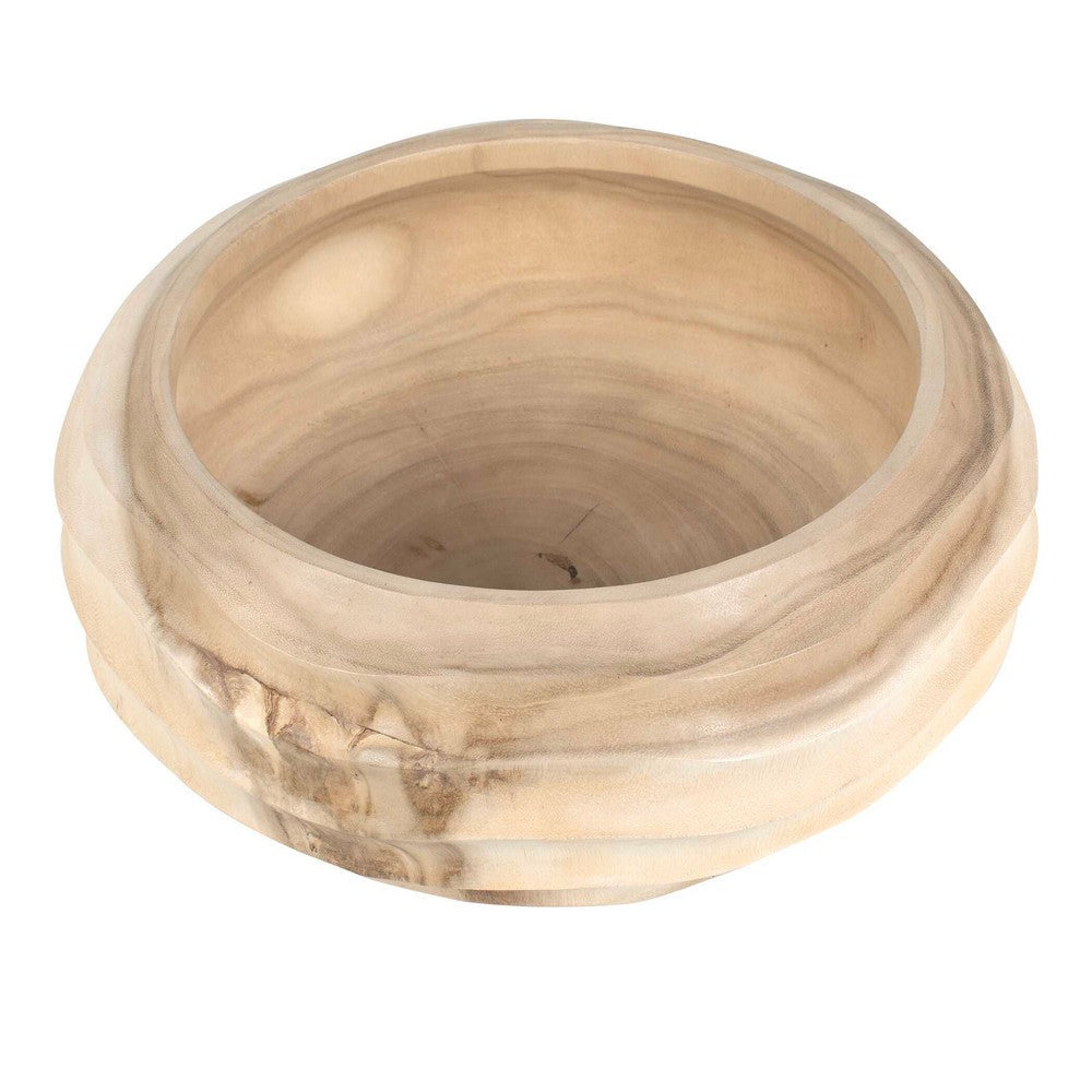 Uttermost Waveform Bleached Wood Bowl UT-17136