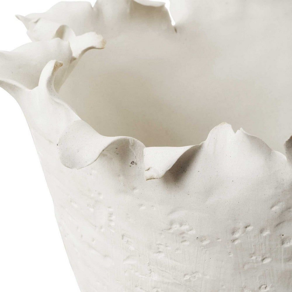 Uttermost Blossom Tall Off-white Bowl