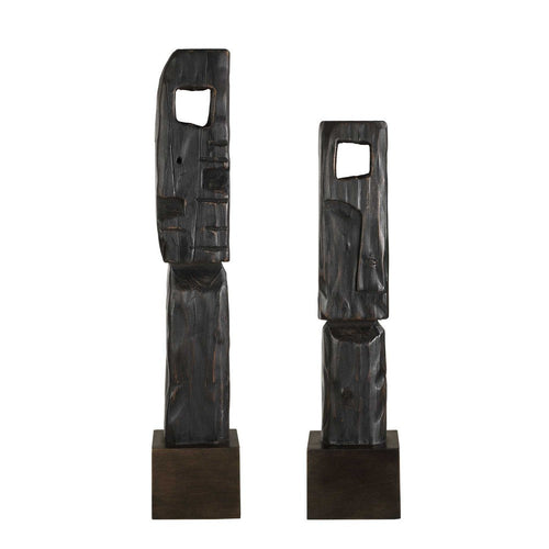 Uttermost Cipher Black Wood Totems Set/2