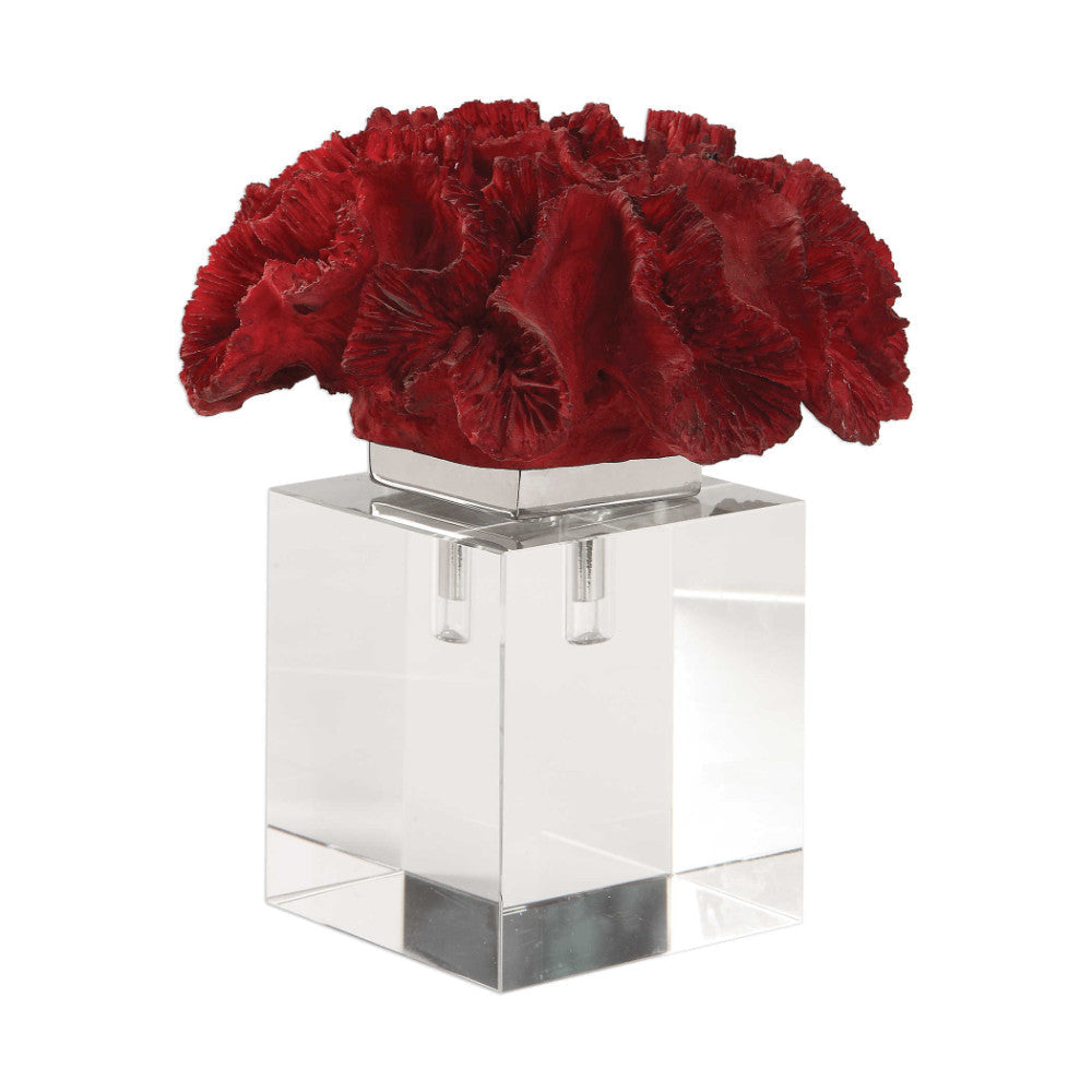 Uttermost Red Coral Cluster 7 3/4" High Table Sculpture