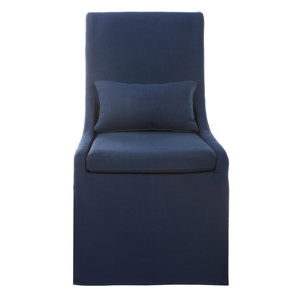 Uttermost Coley - Armless Chair-39.5 Inches Tall and 23 Inches Wide-Denim Blue Finish