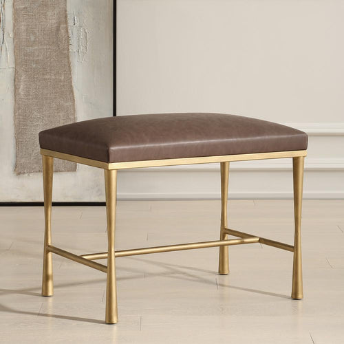 Uttermost Reform Gold Small Bench