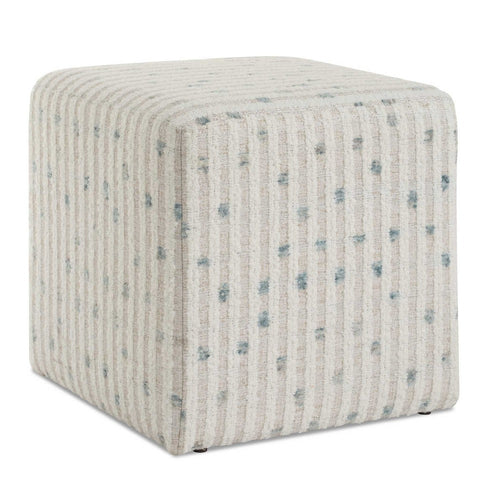 Uttermost Joie White Chenille Ottoman UT-23914