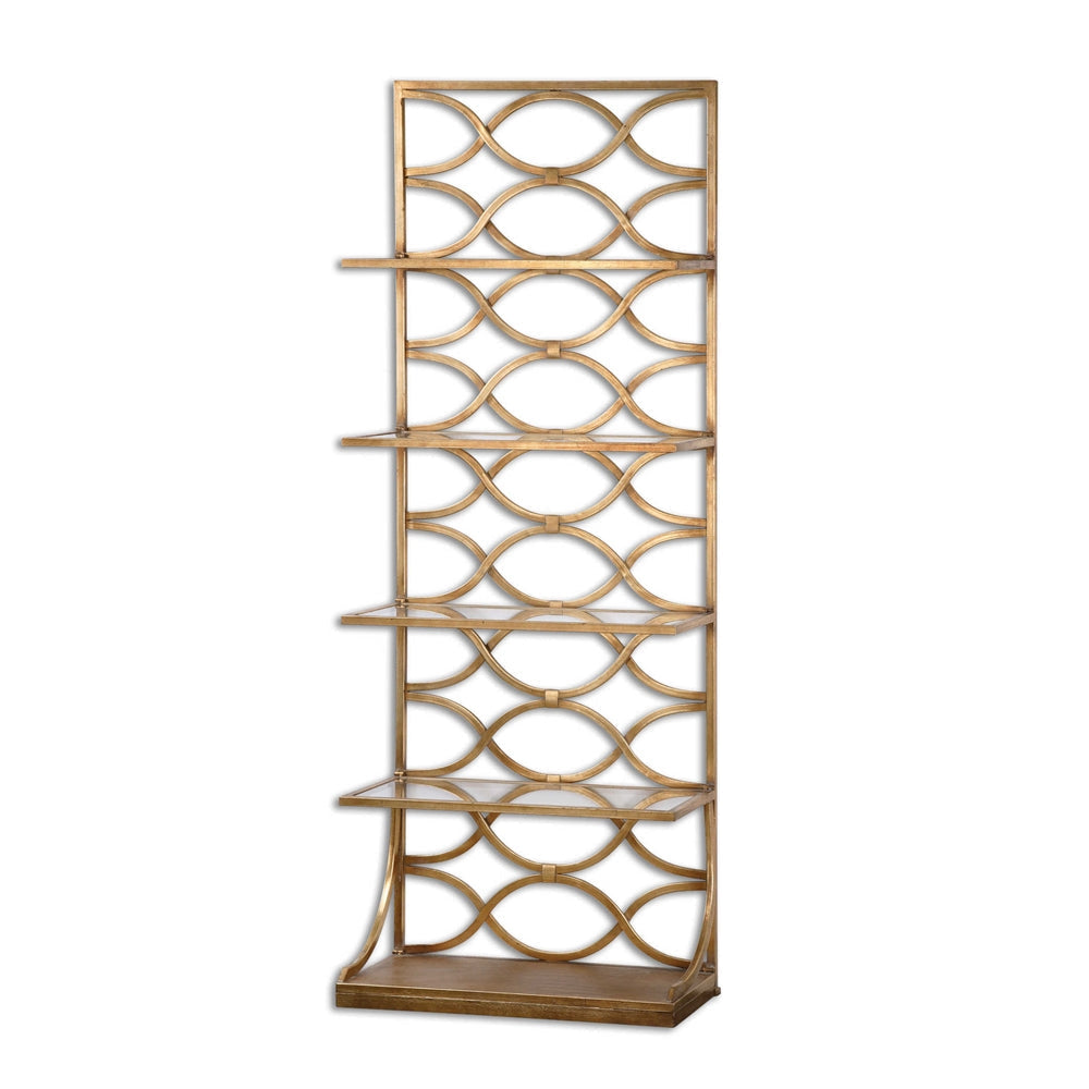 Uttermost Lashaya Etagere, Gold
