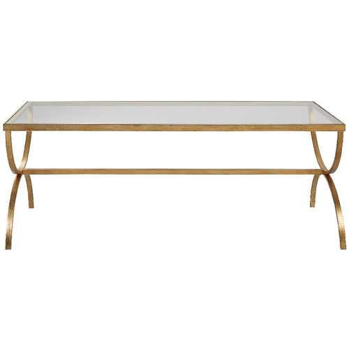 Crescent - Coffee Table-18 Inches Tall and 48 Inches Wide