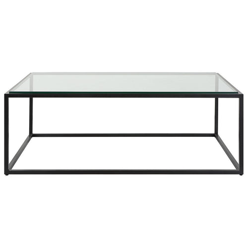 Bravura - Coffee Table-16.75 Inches Tall and 48 Inches Wide-Satin Black Finish