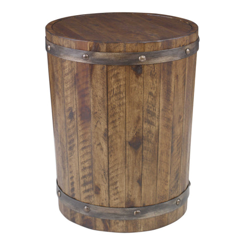 Ceylon - 24 inch Wine Barrel Accent Table