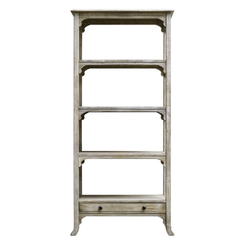 Uttermost Bridgely Aged Etagere, White